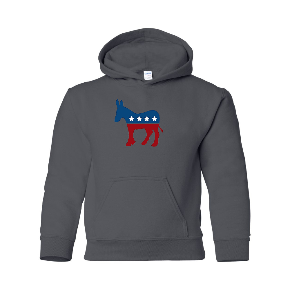 Youth Democrat Election Symbol Gildan Heavy Blend  Hooded Sweatshirt