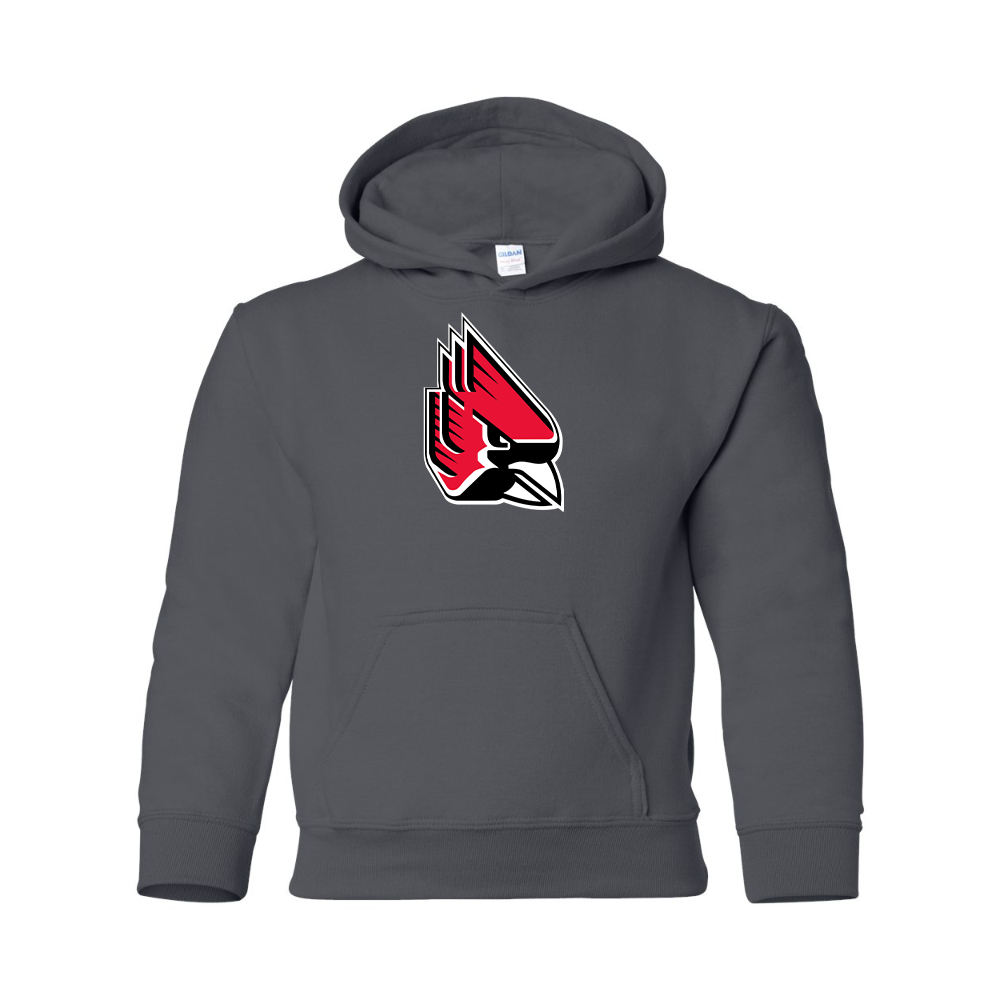 Youth   Ball State Cardinals Gildan Heavy Blend  Hooded Sweatshirt