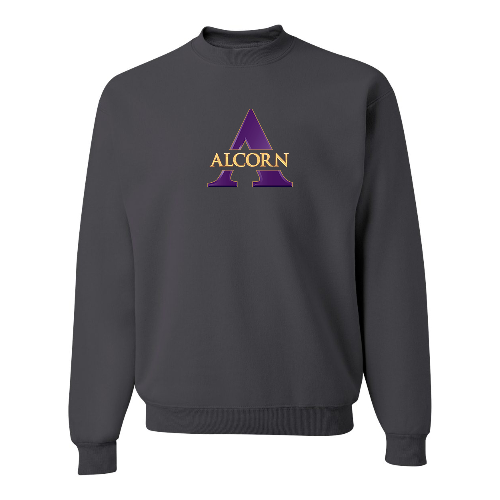 Men's Alcorn State Braves JERZEES NuBlend Crewneck Sweatshirt