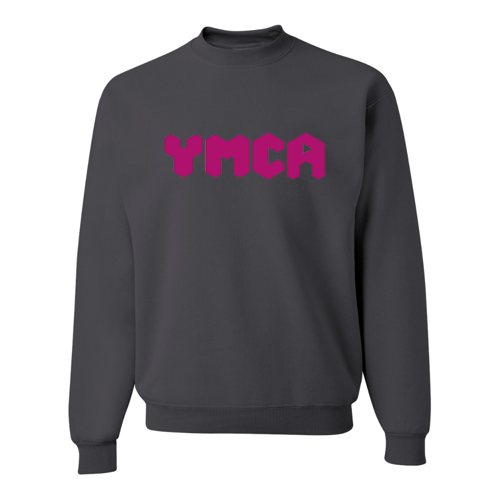 Men's  YMCA Mauve JERZEES NuBlend Crewneck Sweatshirt