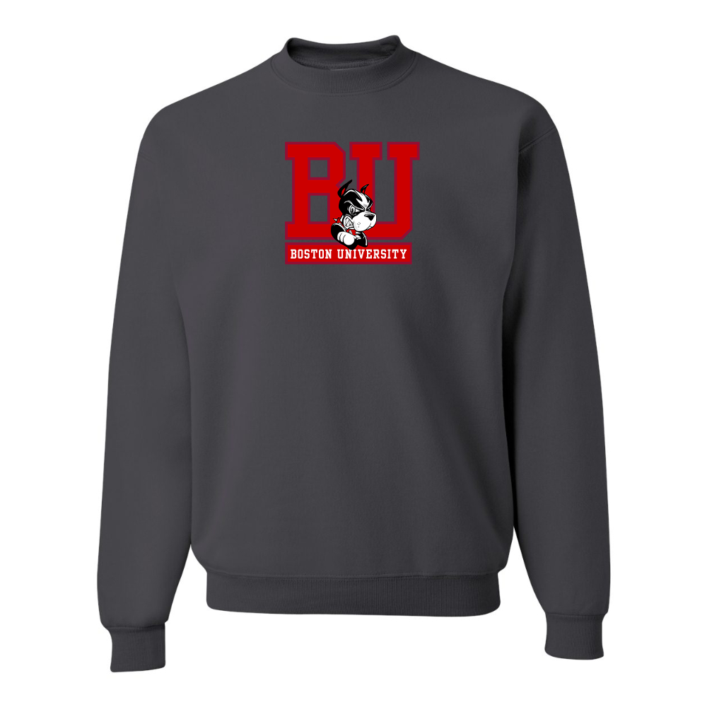 Men's Boston University Terriers JERZEES NuBlend Crewneck Sweatshirt