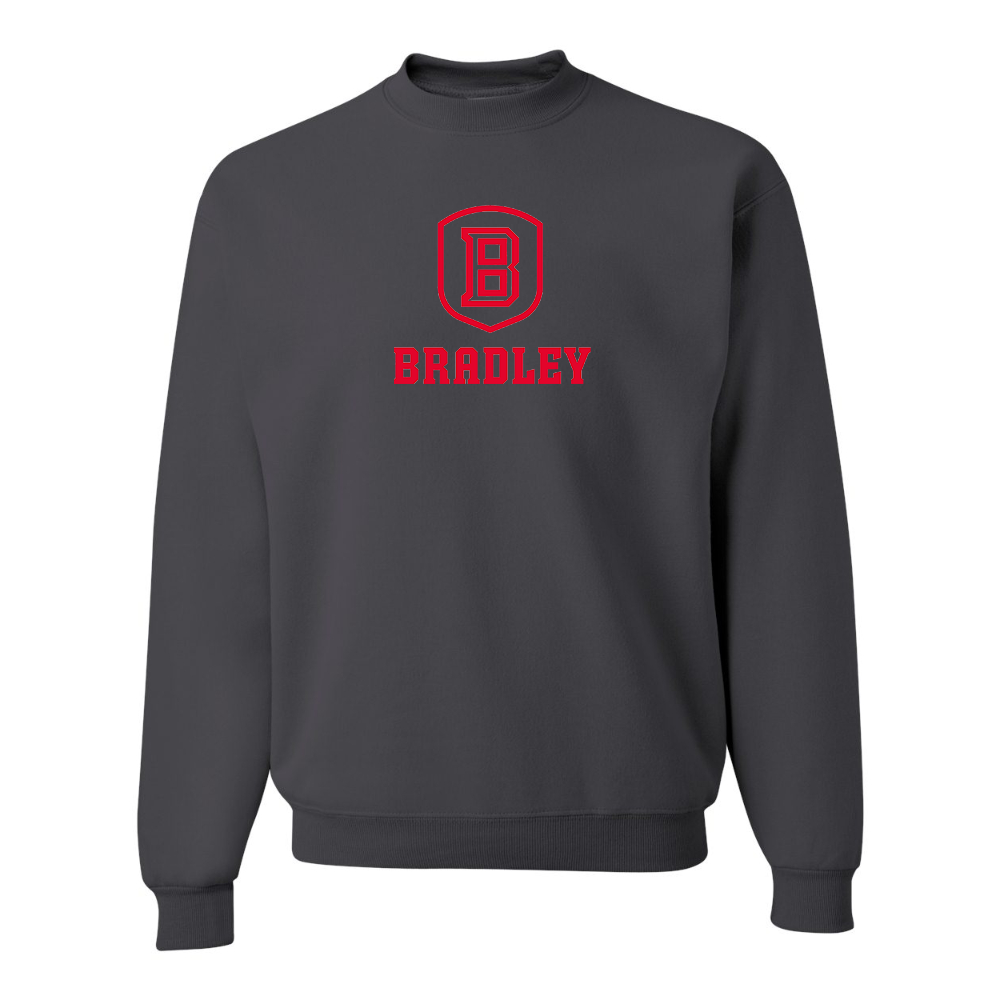 Men's Bradley Braves JERZEES NuBlend Crewneck Sweatshirt