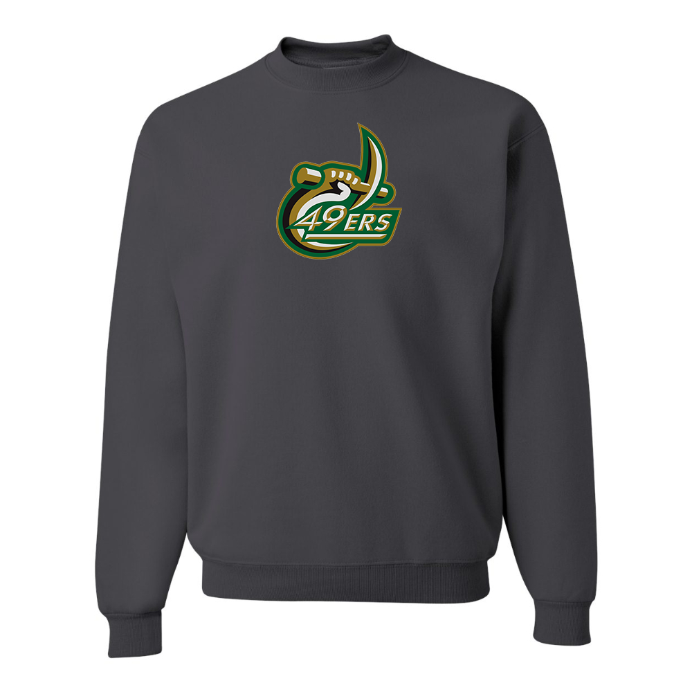 Men's  Charlotte 49ers JERZEES NuBlend Crewneck Sweatshirt