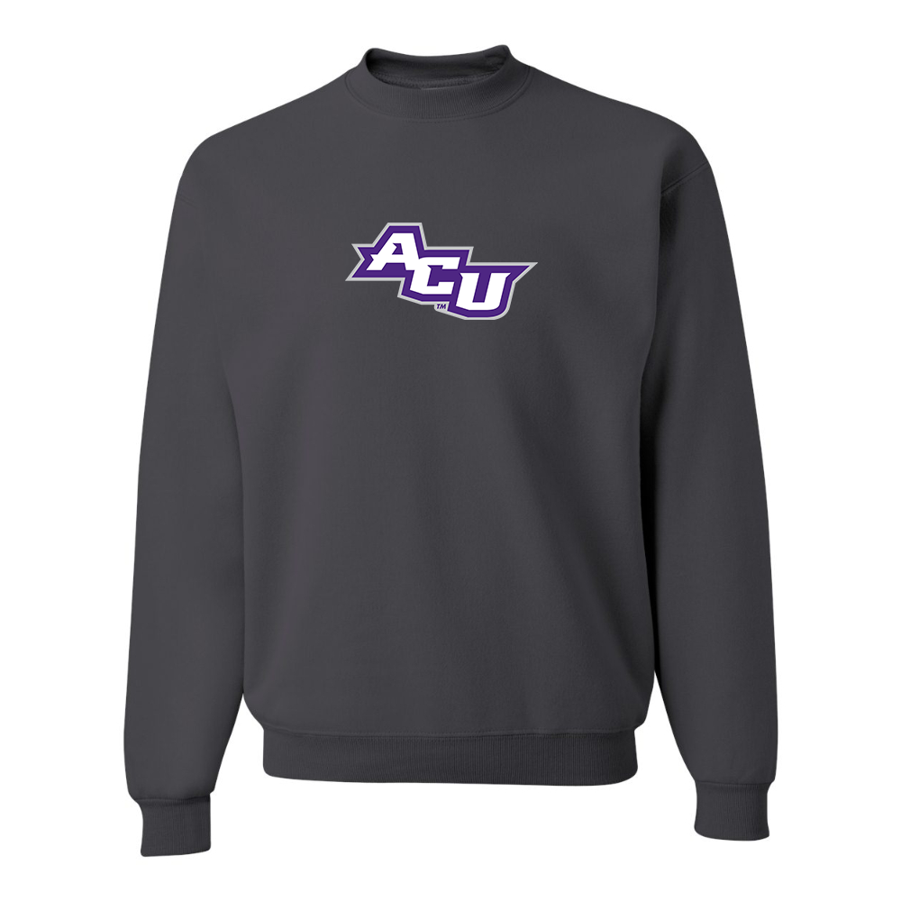 Men's Abilene Christian Wildcats   JERZEES NuBlend Crewneck Sweatshirt