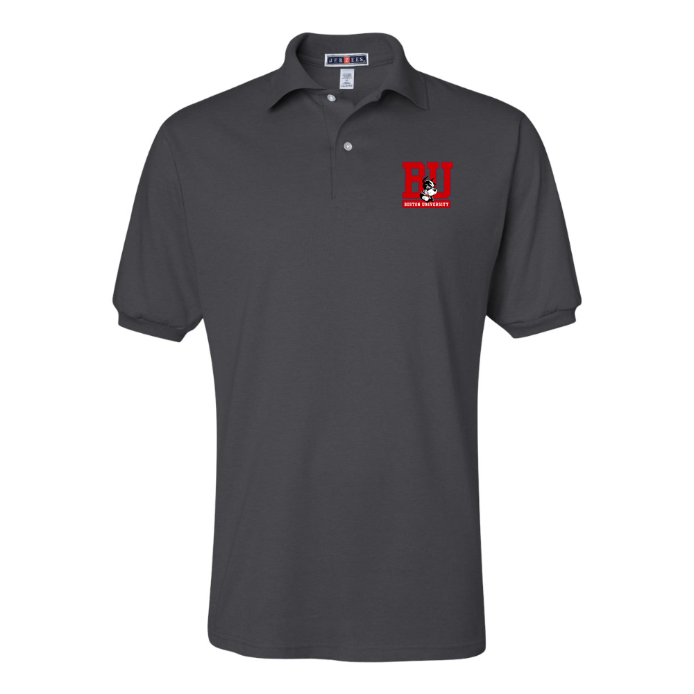 Men's Boston University Terriers  JERZEES  SpotShield polo