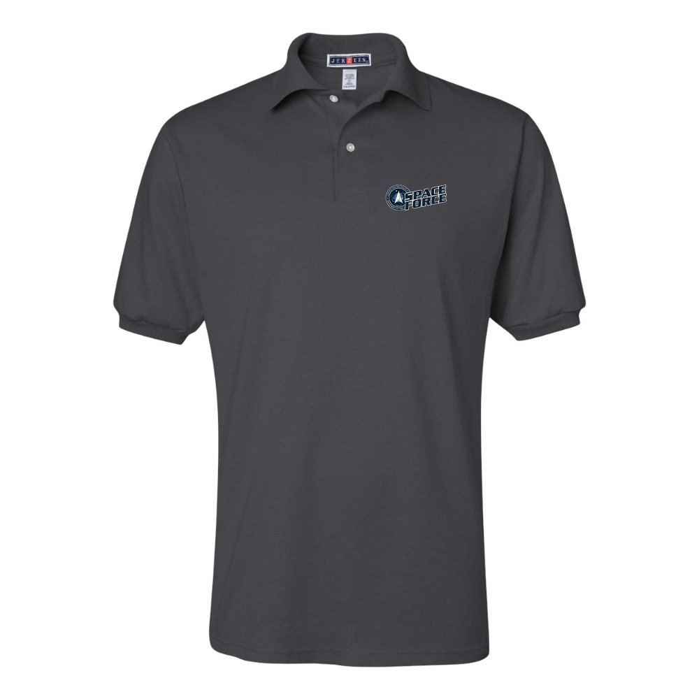 Men's   Space Force JERZEES  SpotShield polo