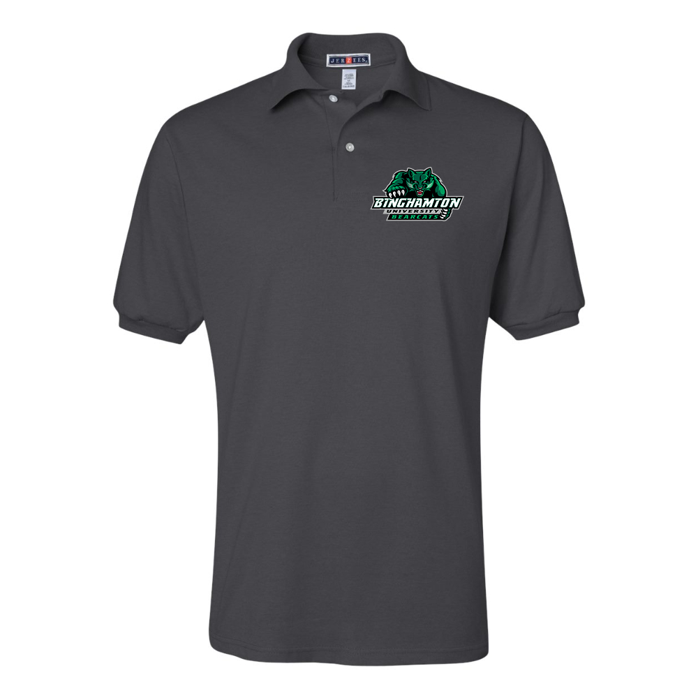 Men's Binghamton Bearcats JERZEES  SpotShield polo