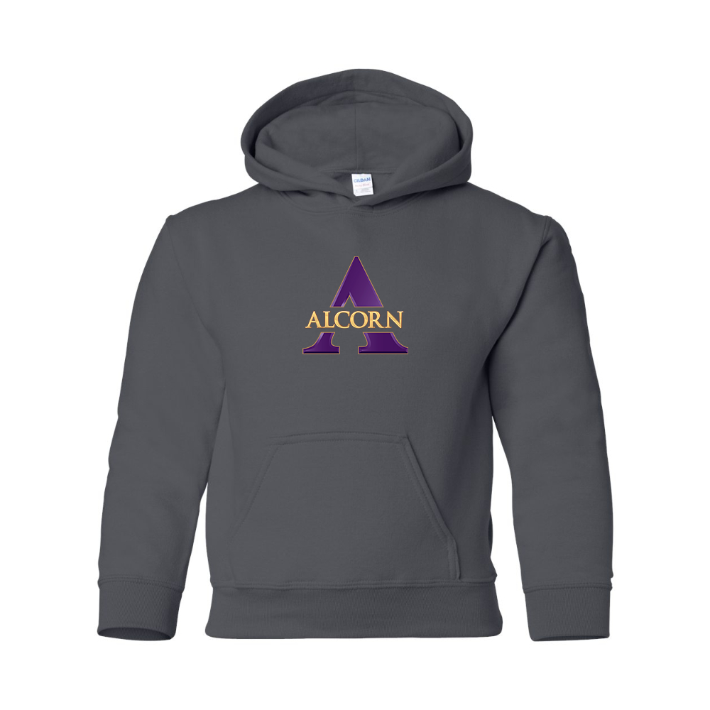 Youth Alcorn State Braves Gildan Heavy Blend  Hooded Sweatshirt