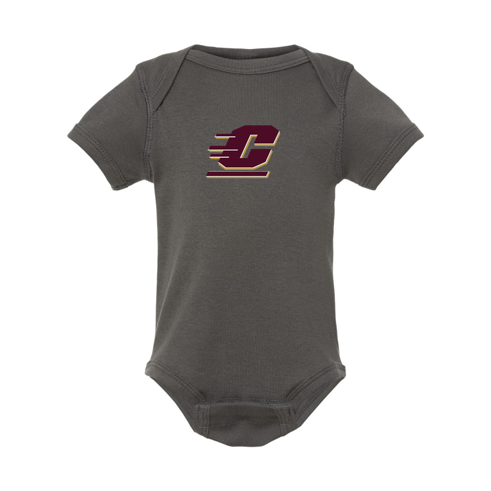 Central Michigan Chippewas  Rabbit Skins Infant Baby Rib Bodysuit