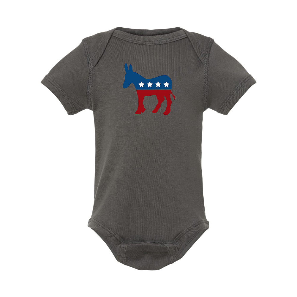 Democrat Election Symbol Rabbit Skins Infant Baby Rib Bodysuit