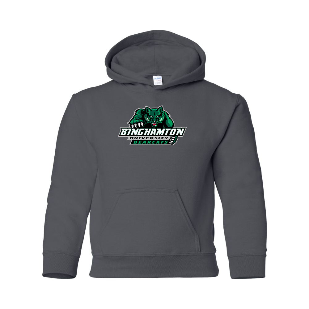 Youth  Binghamton Bearcats  Gildan Heavy Blend  Hooded Sweatshirt