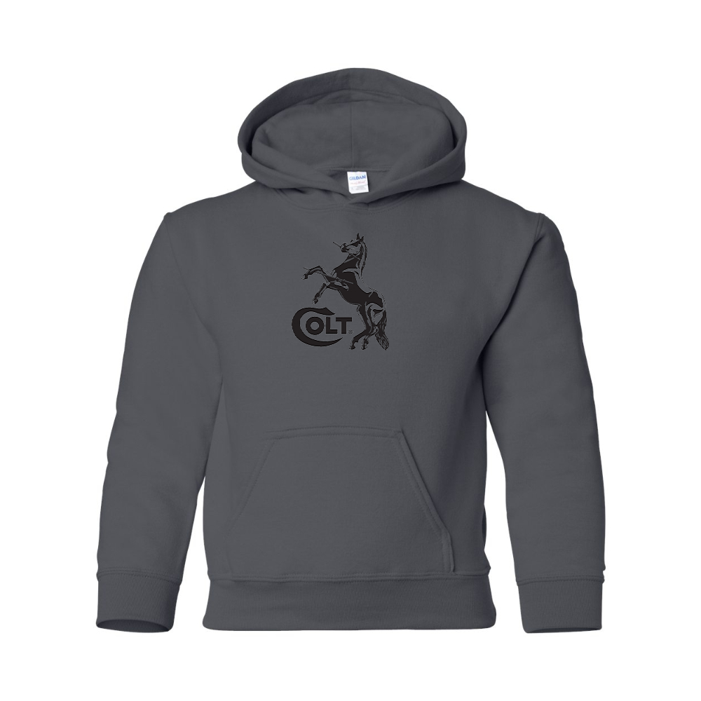 Youth Colt Horse  Gildan Heavy Blend  Hooded Sweatshirt