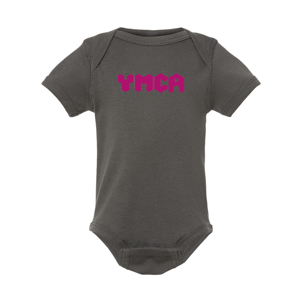 YMCA Mauve Rabbit Skins Infant Baby Rib Bodysuit