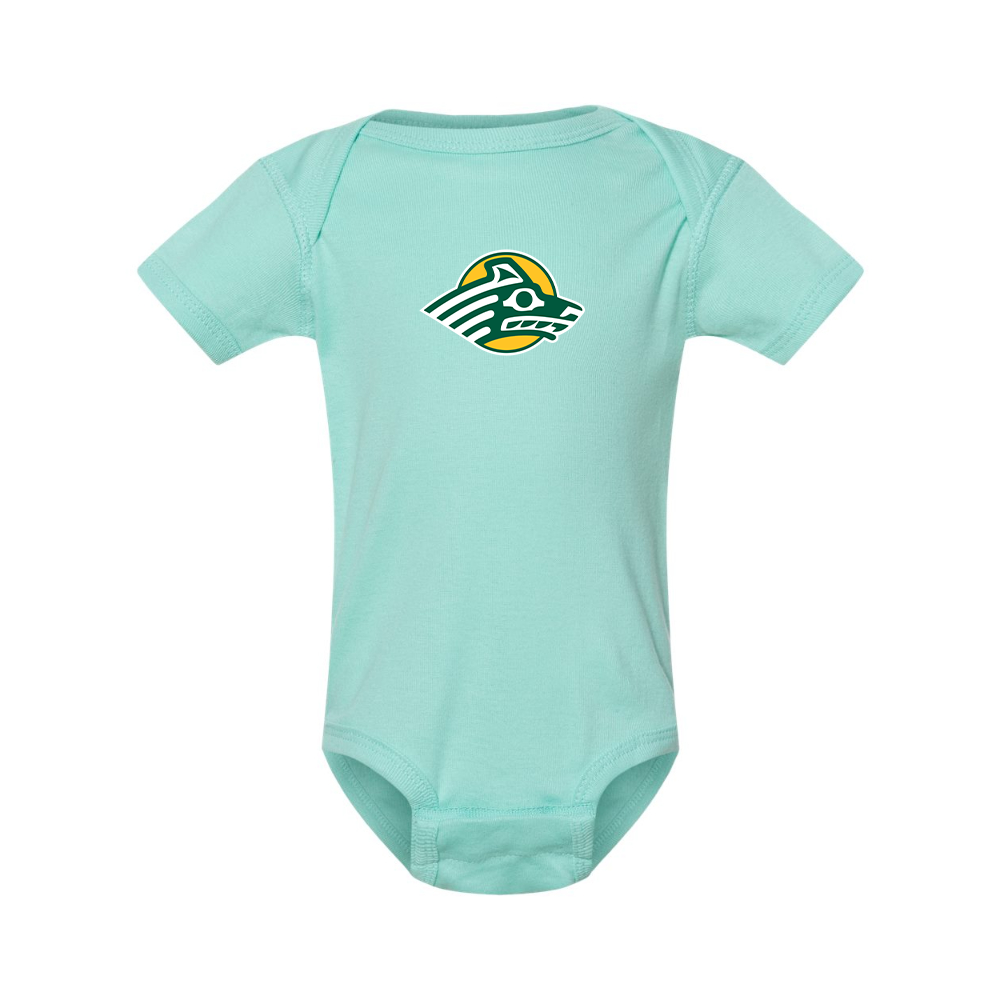 Alaska Anchorage Seawolves  Rabbit Skins Infant Baby Rib Bodysuit