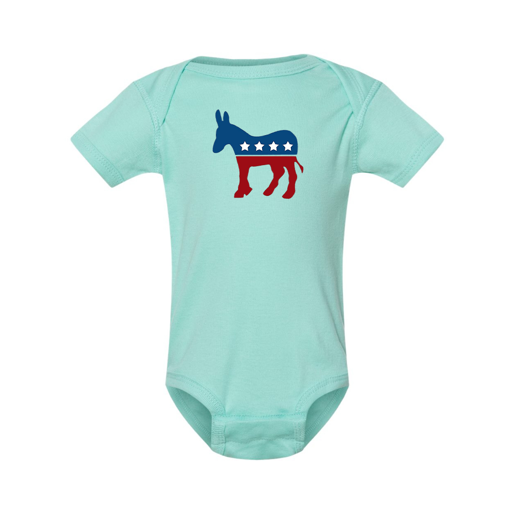 Democrat Election Symbol Rabbit Skins Infant Baby Rib Bodysuit