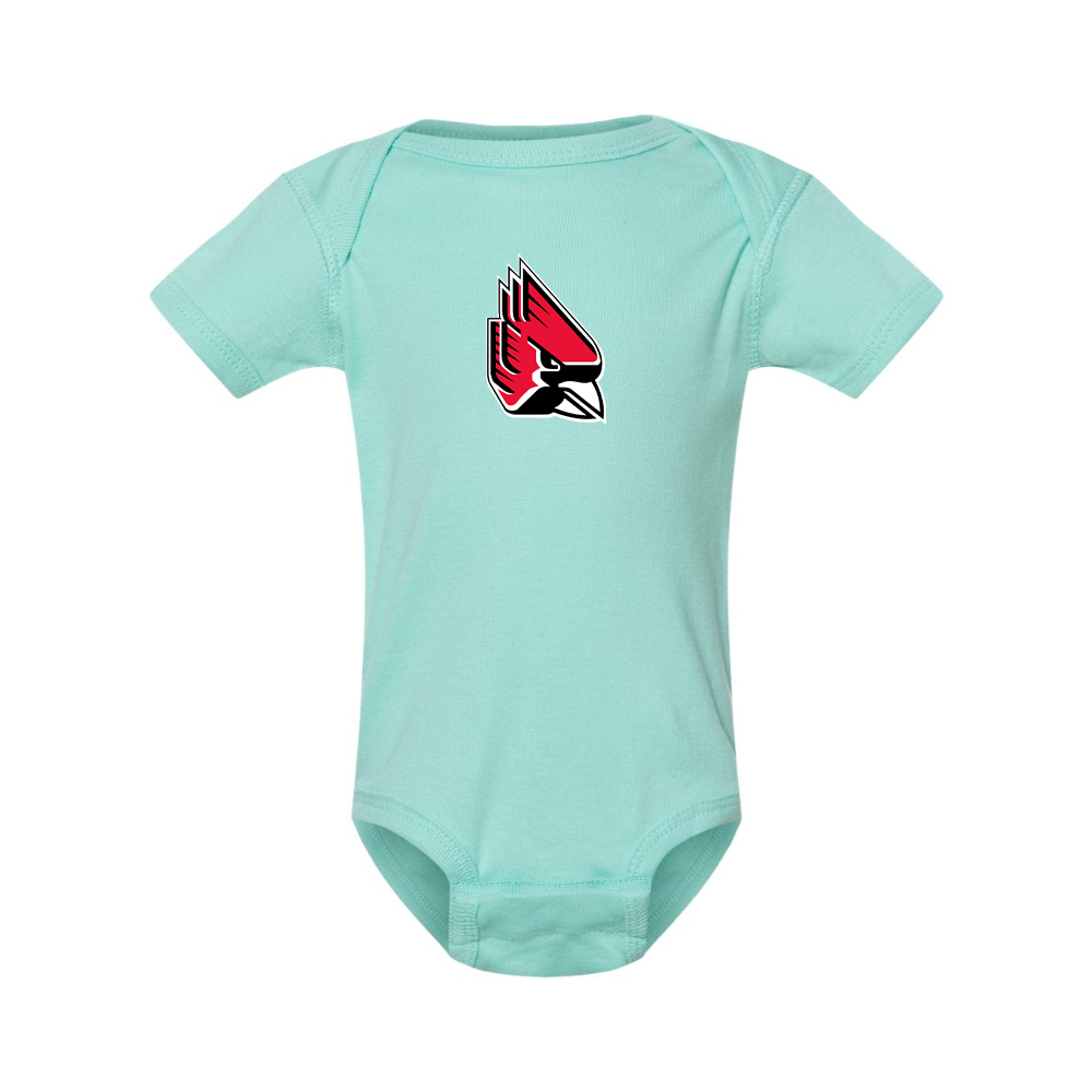 Ball State Cardinals  Rabbit Skins Infant Baby Rib Bodysuit