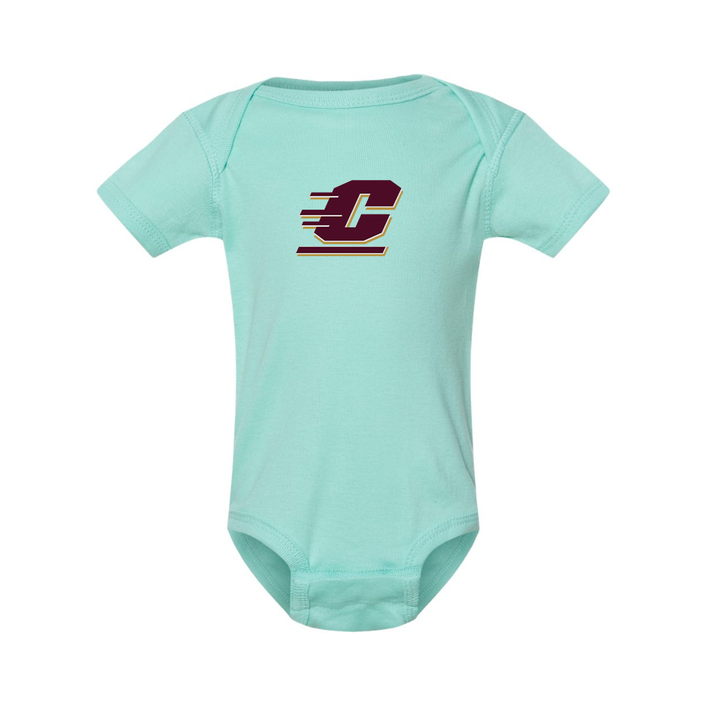 Central Michigan Chippewas  Rabbit Skins Infant Baby Rib Bodysuit