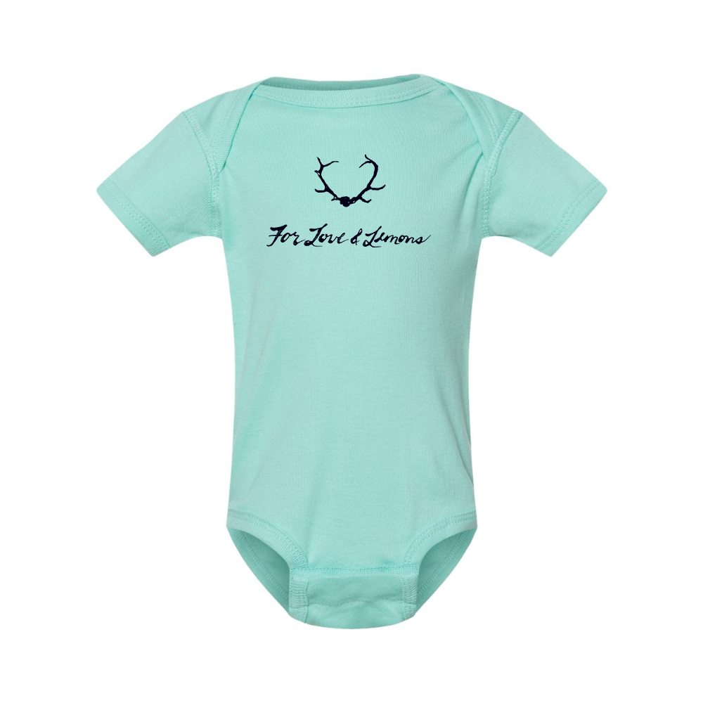 For Loves & Lemons Rabbit Skins Infant Baby Rib Bodysuit
