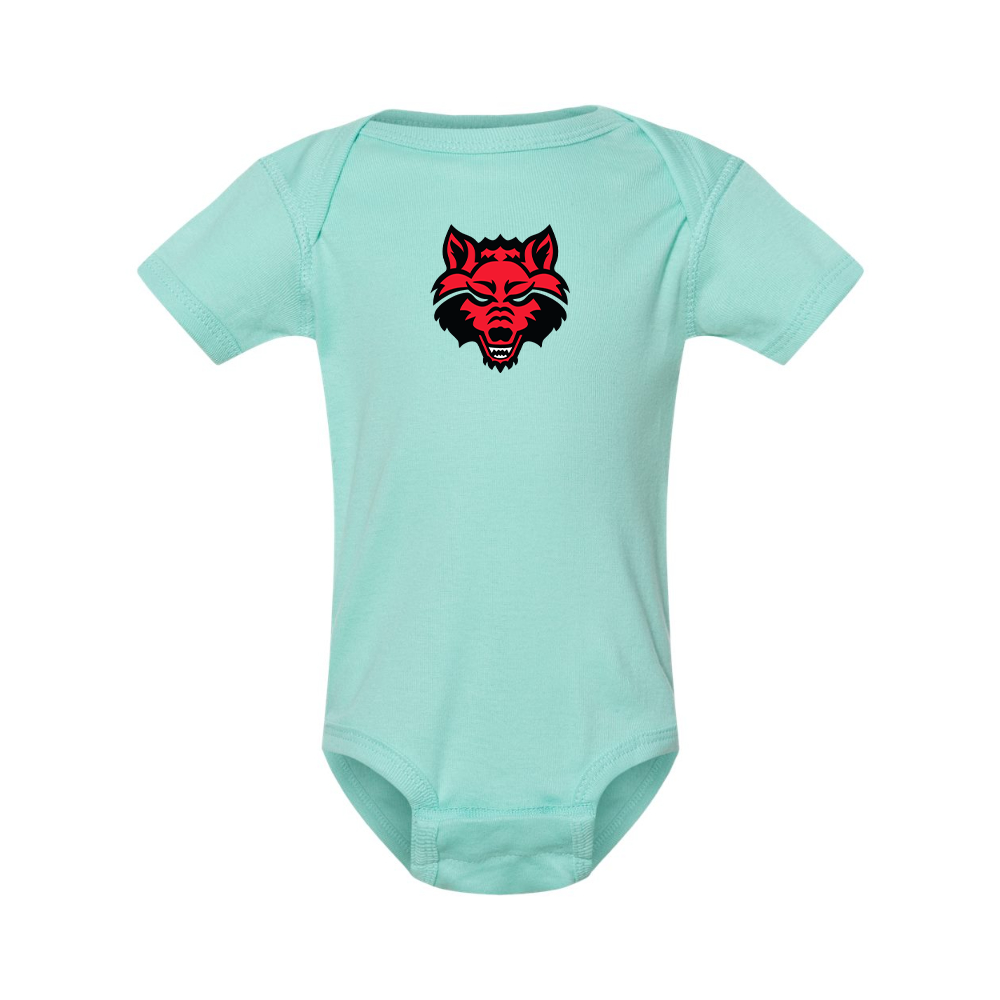 Arkansas State Red Wolves Rabbit Skins Infant Baby Rib Bodysuit