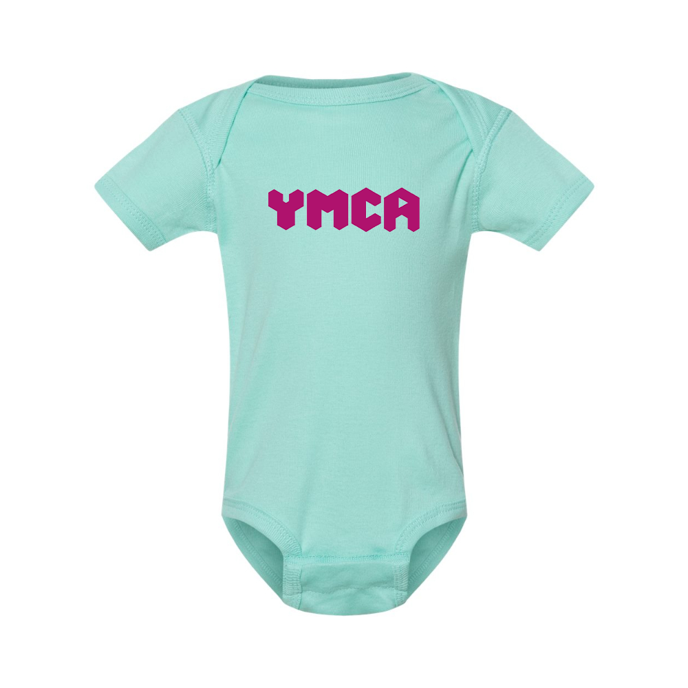 YMCA Mauve Rabbit Skins Infant Baby Rib Bodysuit