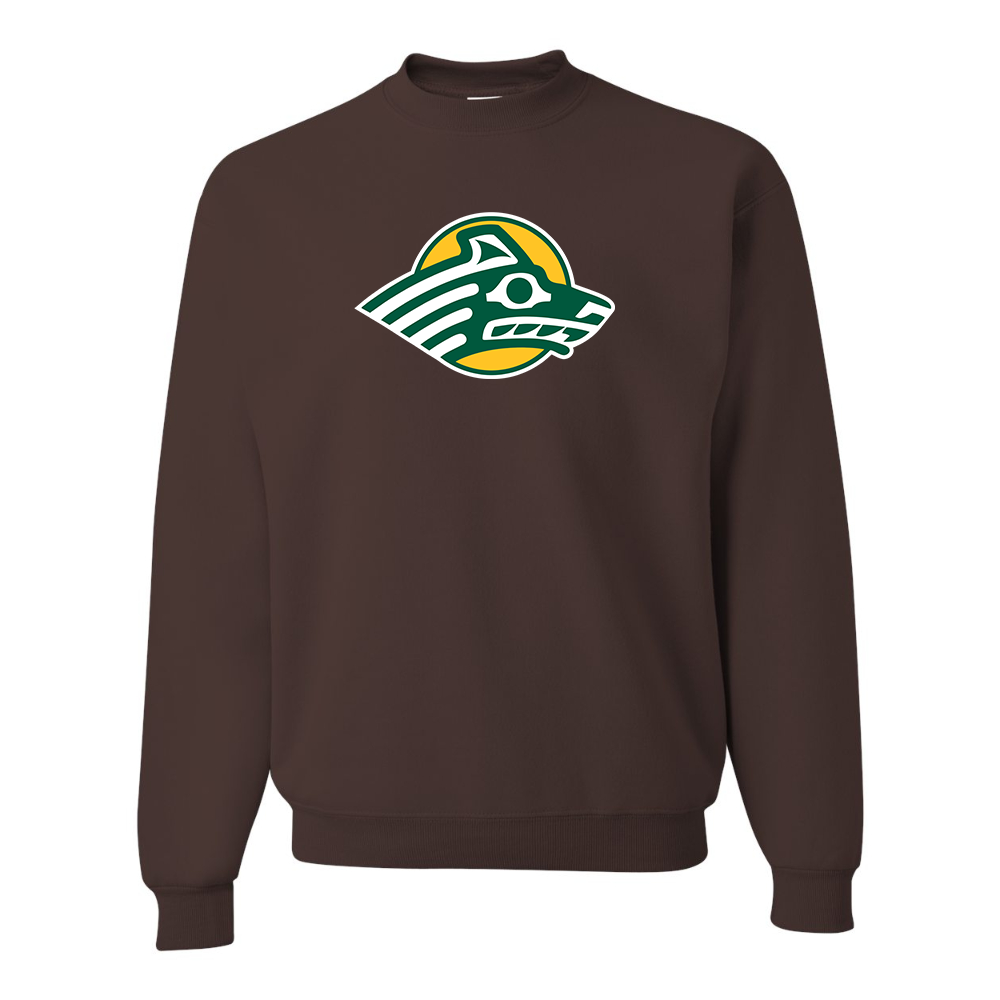 Men's Alaska Anchorage Seawolves   JERZEES NuBlend Crewneck Sweatshirt