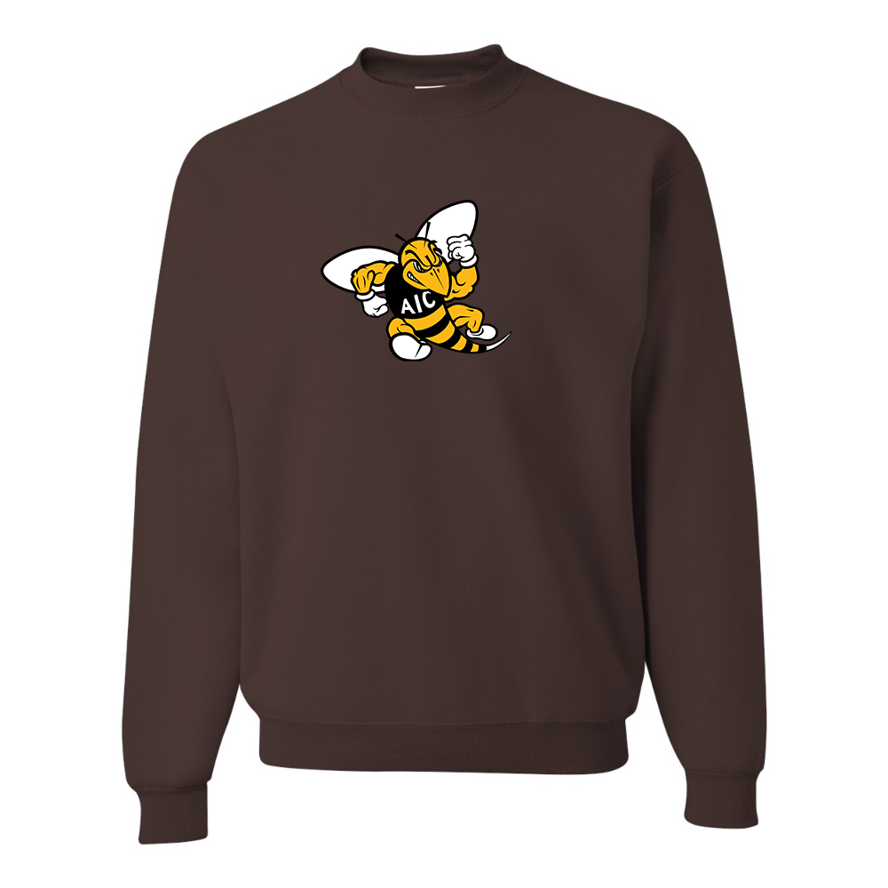 Men's AIC Yellow Jackets  JERZEES NuBlend Crewneck Sweatshirt