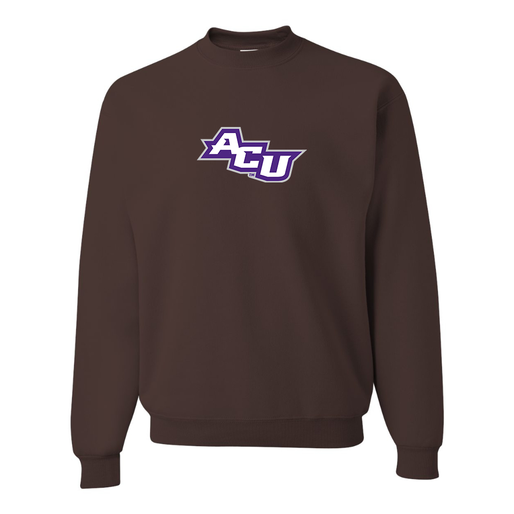 Men's Abilene Christian Wildcats   JERZEES NuBlend Crewneck Sweatshirt