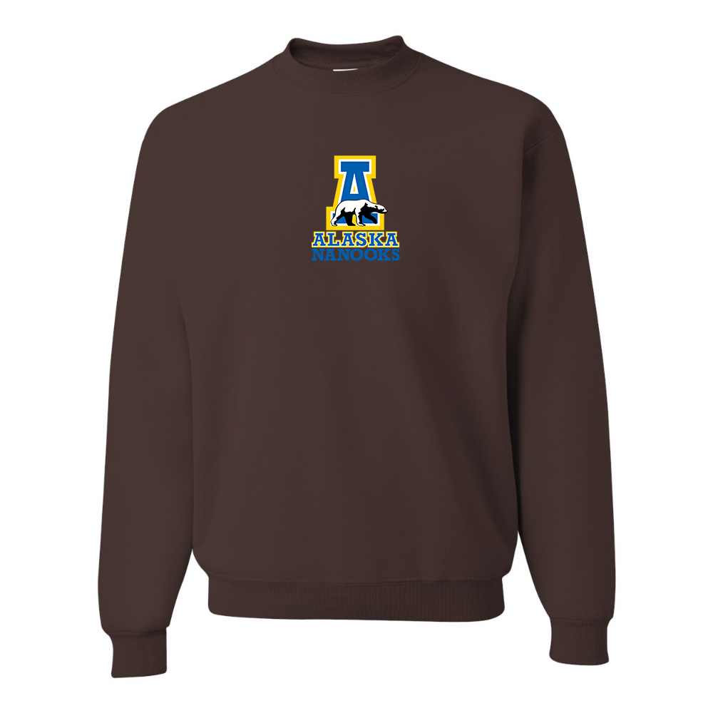 Men's Alaska Nanooks  JERZEES NuBlend Crewneck Sweatshirt