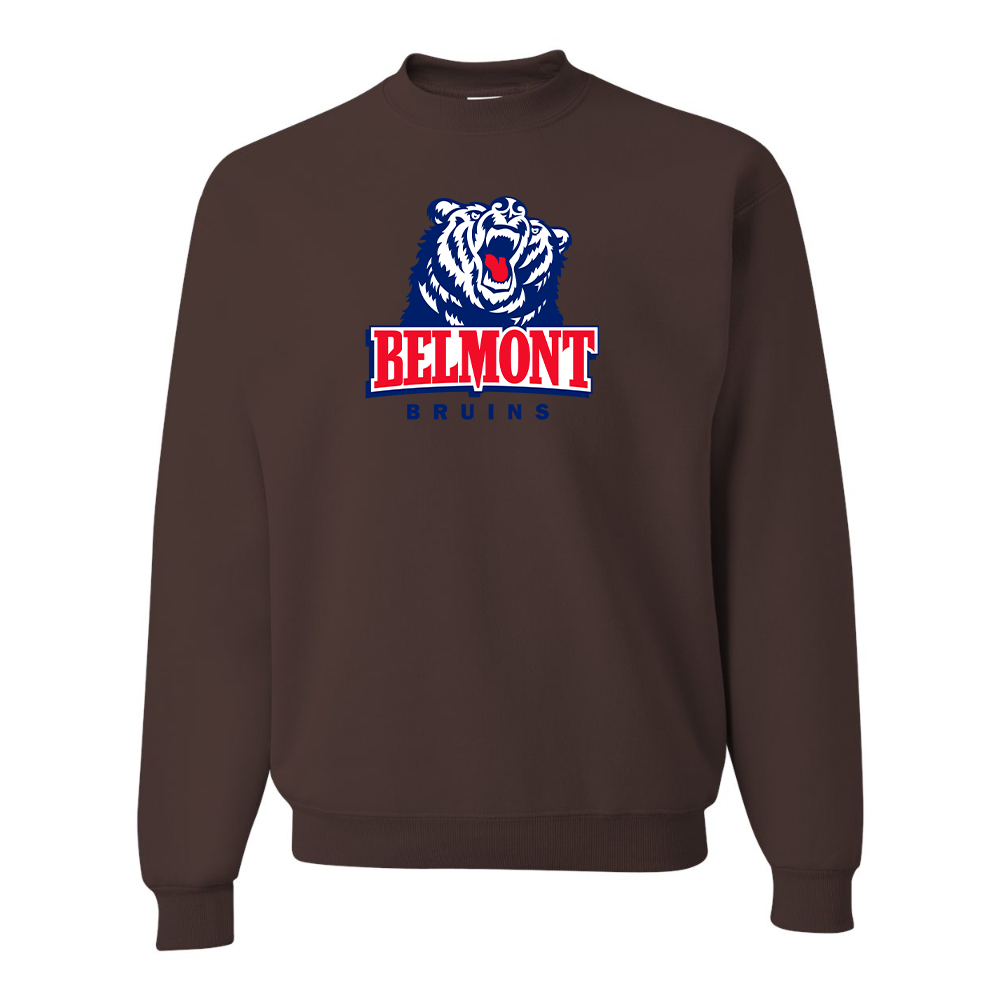 Men's Belmont Bruins JERZEES NuBlend Crewneck Sweatshirt