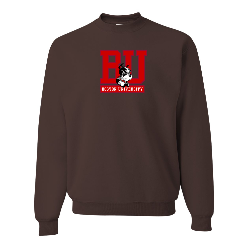 Men's Boston University Terriers JERZEES NuBlend Crewneck Sweatshirt