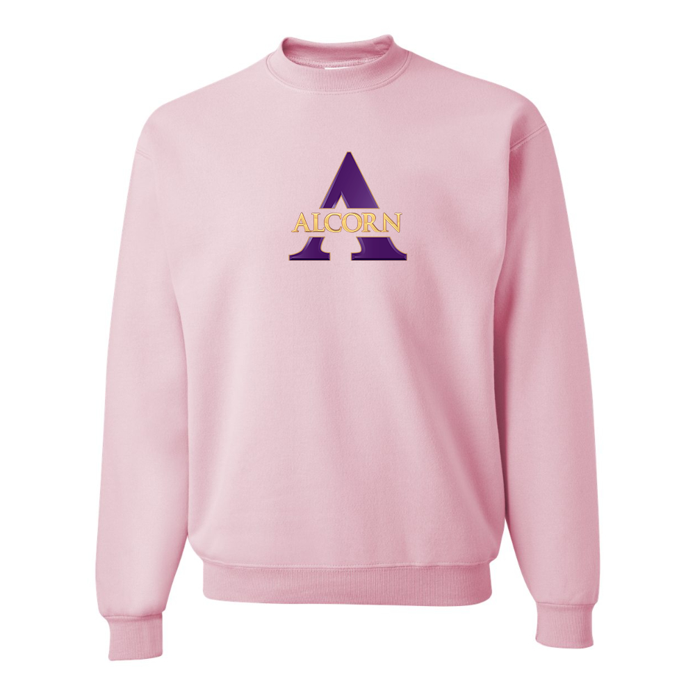 Men's Alcorn State Braves JERZEES NuBlend Crewneck Sweatshirt