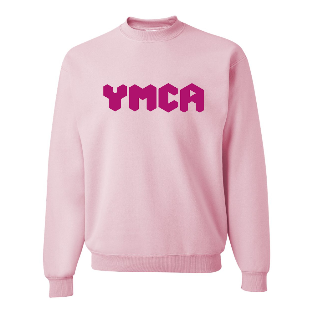 Men's  YMCA Mauve JERZEES NuBlend Crewneck Sweatshirt