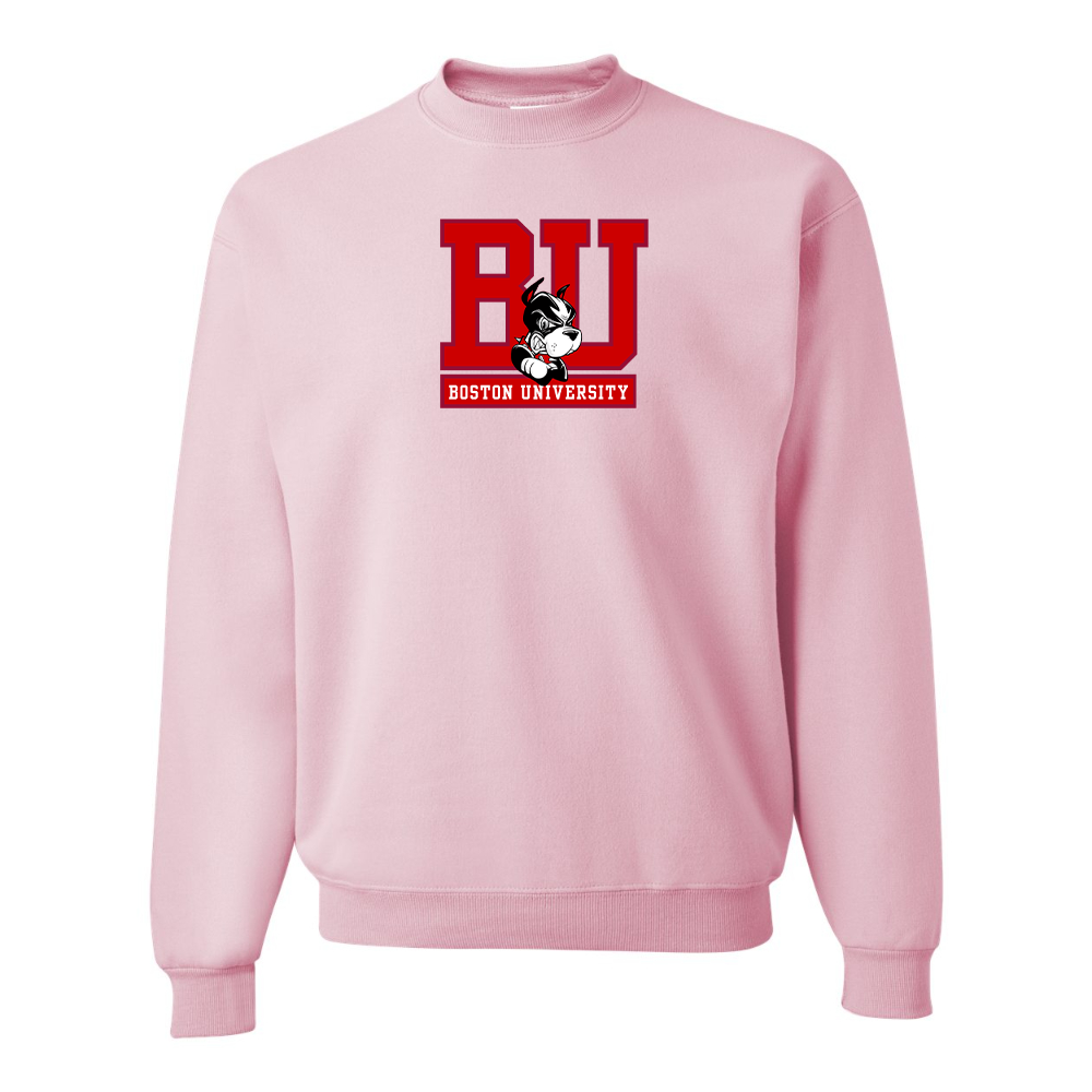 Men's Boston University Terriers JERZEES NuBlend Crewneck Sweatshirt