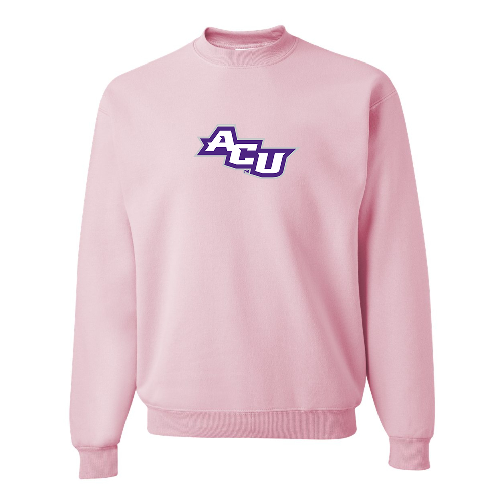 Men's Abilene Christian Wildcats   JERZEES NuBlend Crewneck Sweatshirt