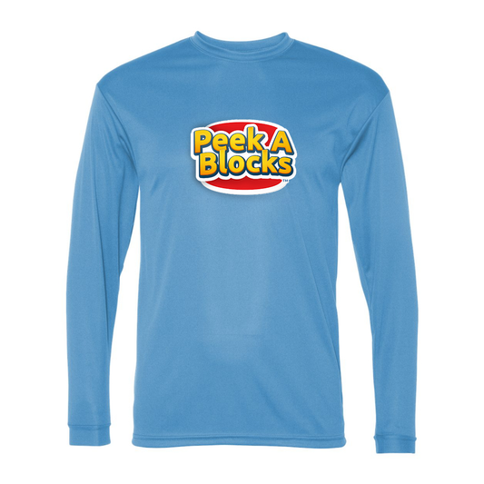 Men's Peek A Blocks  Performance Long Sleeve T-Shirt