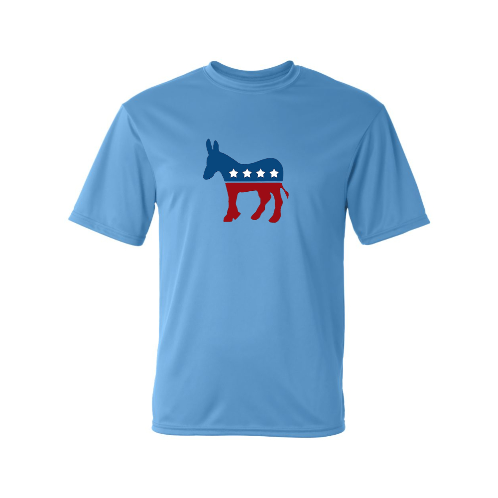 Men's Democrat Election Symbol Performance T-Shirt