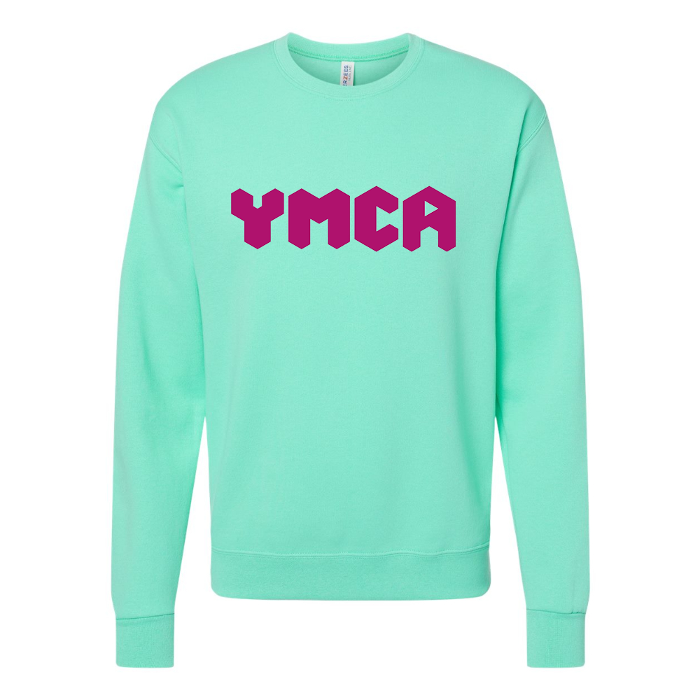 Men's  YMCA Mauve JERZEES NuBlend Crewneck Sweatshirt