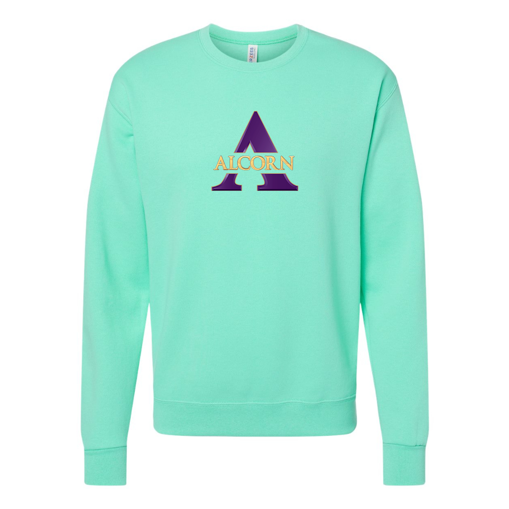 Men's Alcorn State Braves JERZEES NuBlend Crewneck Sweatshirt
