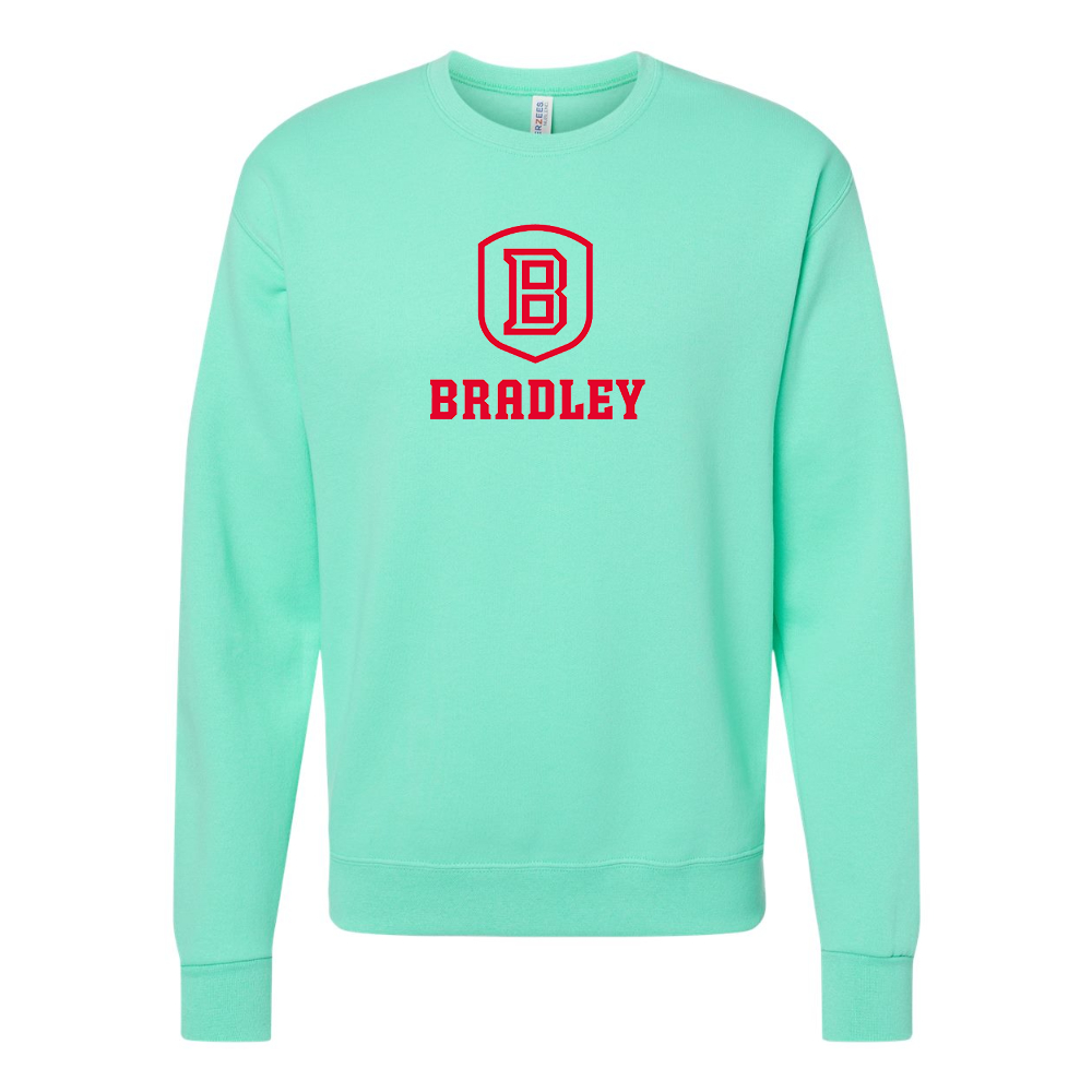 Men's Bradley Braves JERZEES NuBlend Crewneck Sweatshirt