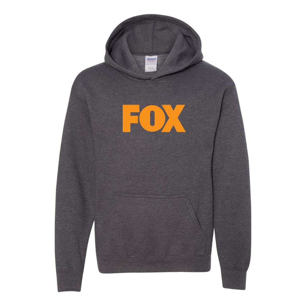 Youth  Fox Gildan Heavy Blend  Hooded Sweatshirt