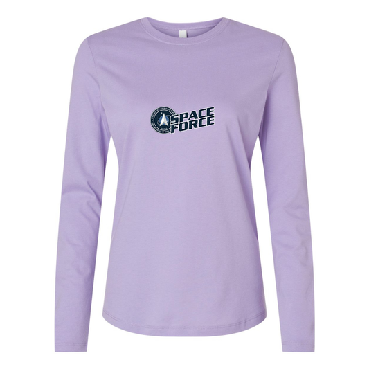 BELLA CANVAS Women’s Space Force Jersey Long Sleeve Tee