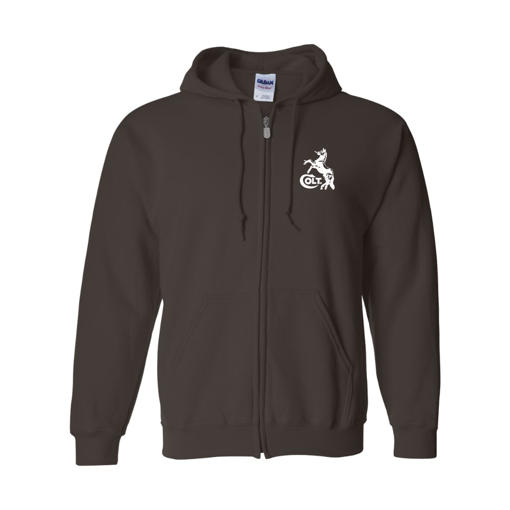 Men's  Colt Horse Gildan  Heavy Blend Full Zip Hooded Sweatshirt