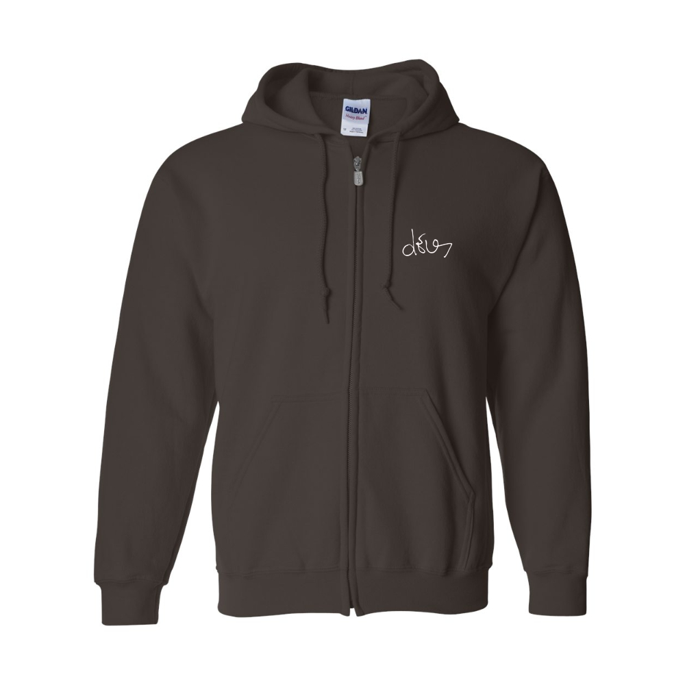 Men's dEUS Gildan  Heavy Blend Full Zip Hooded Sweatshirt