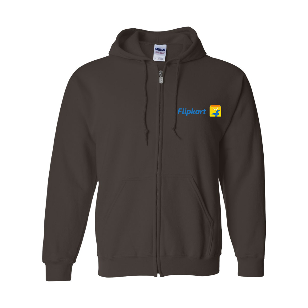 Men's Flipkart Gildan  Heavy Blend Full Zip Hooded Sweatshirt