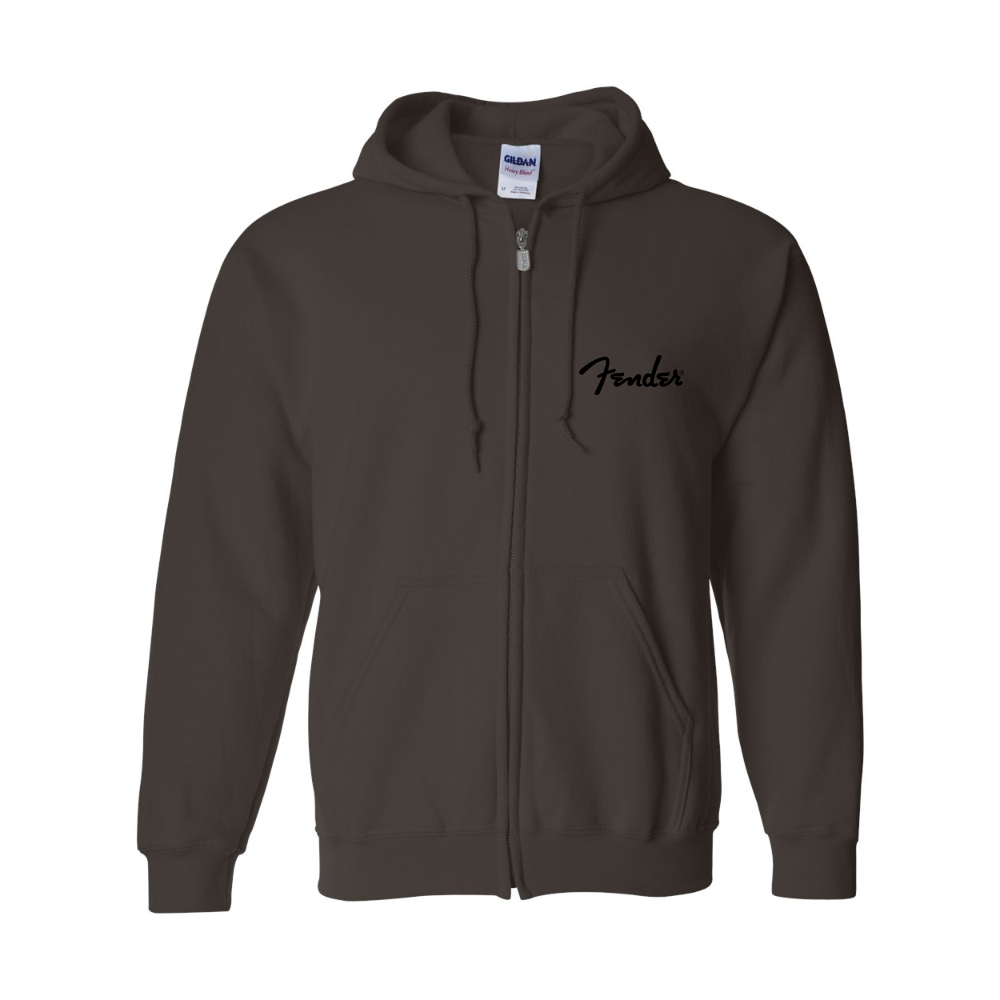 Men's Fender  Gildan  Heavy Blend Full Zip Hooded Sweatshirt