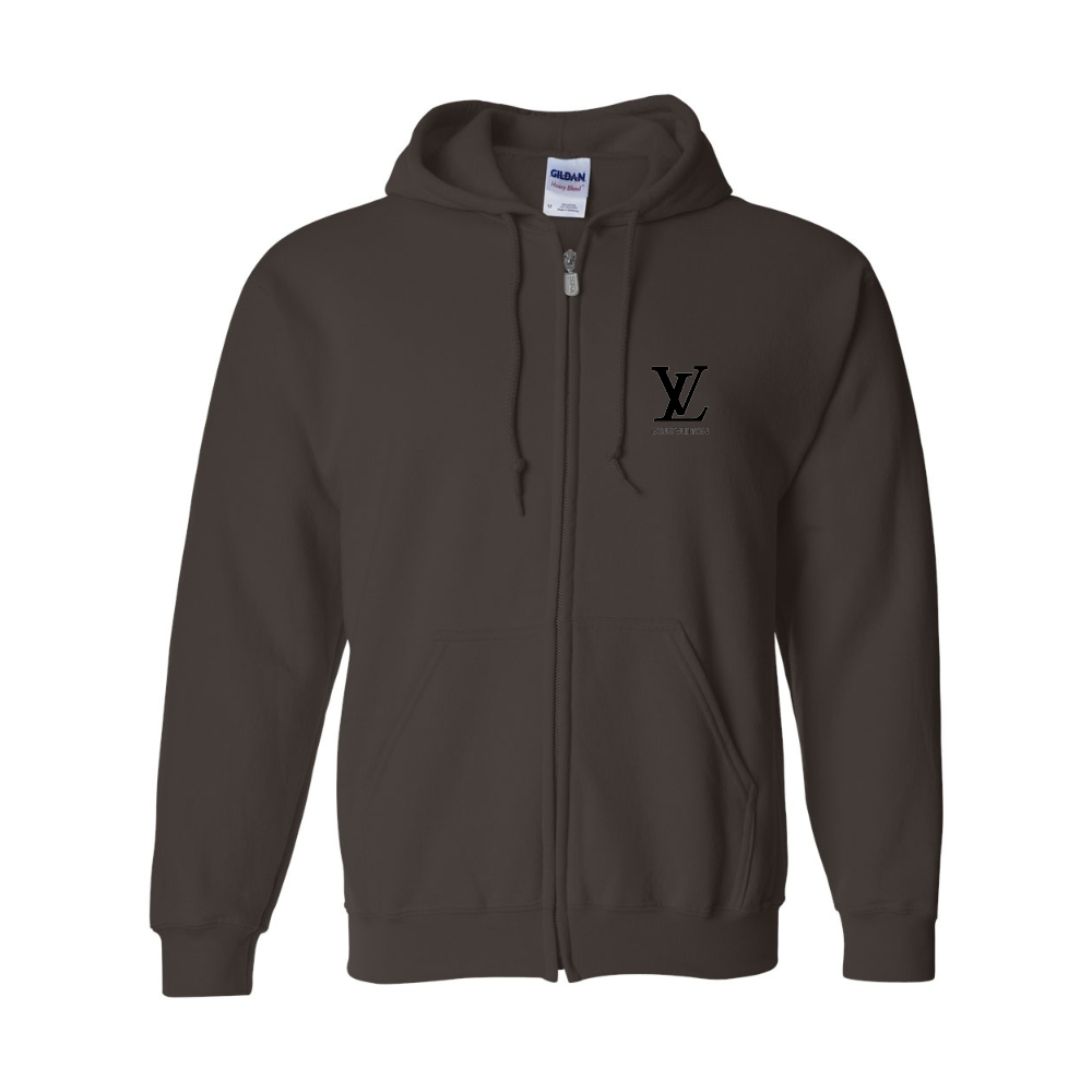 Men's  Louis Vuitton Gildan  Heavy Blend Full Zip Hooded Sweatshirt