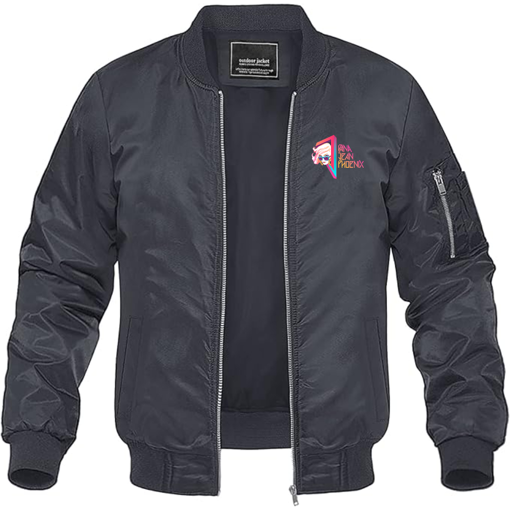 Men's  Dana Jean Phoenix Lightweight Bomber Jacket Windbreaker Softshell Varsity Jacket Coat