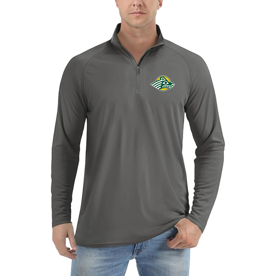 Men's Alaska Anchorage Seawolves  Lightweight Quarter-Zip Athletic Shirt Long Sleeve Performance Wear