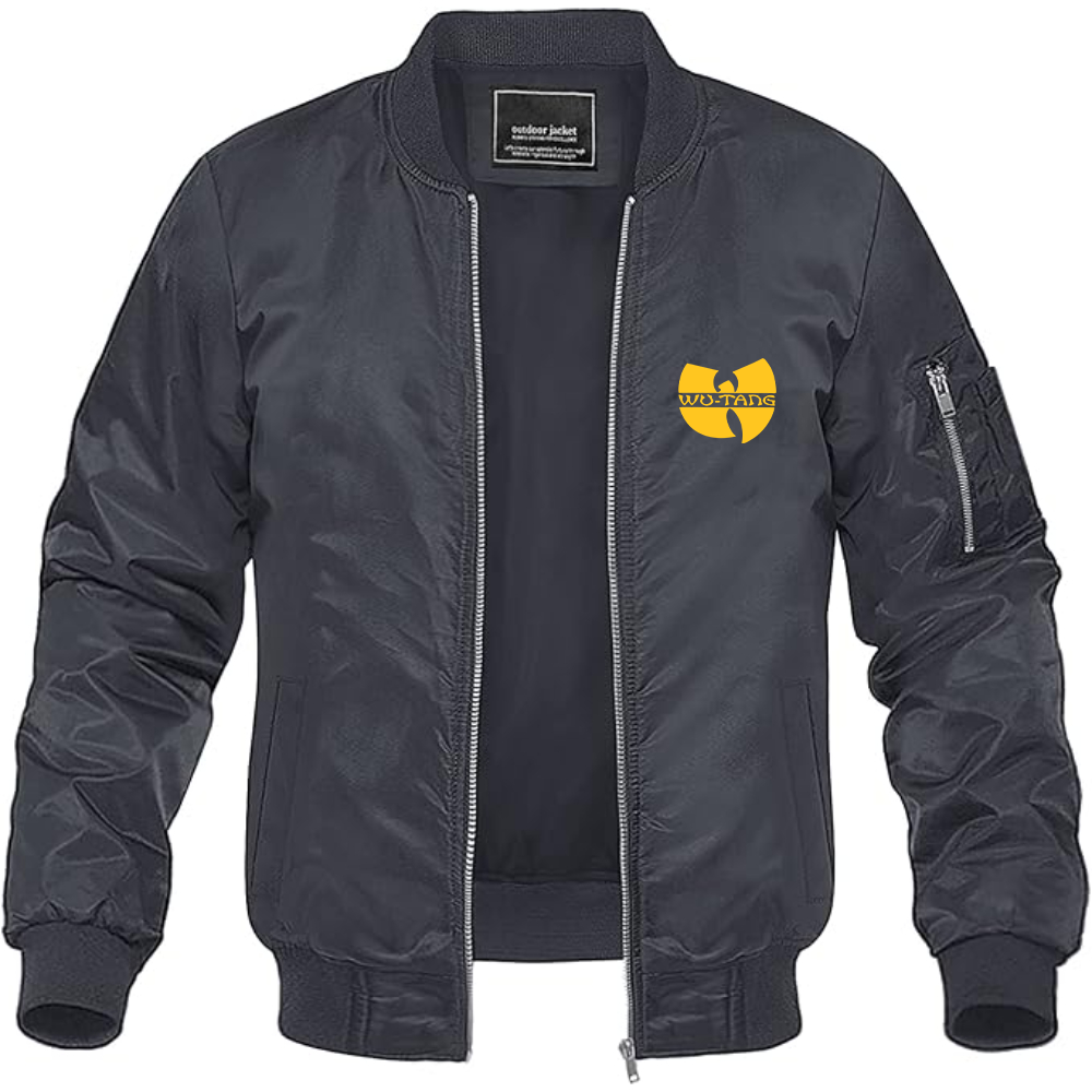 Men's  Wu-Tang Clan Lightweight Bomber Jacket Windbreaker Softshell Varsity Jacket Coat