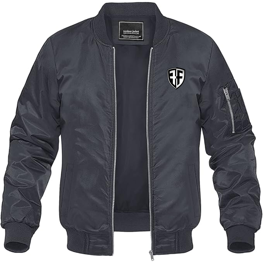 Men's Foffa Bike  Lightweight Bomber Jacket Windbreaker Softshell Varsity Jacket Coat